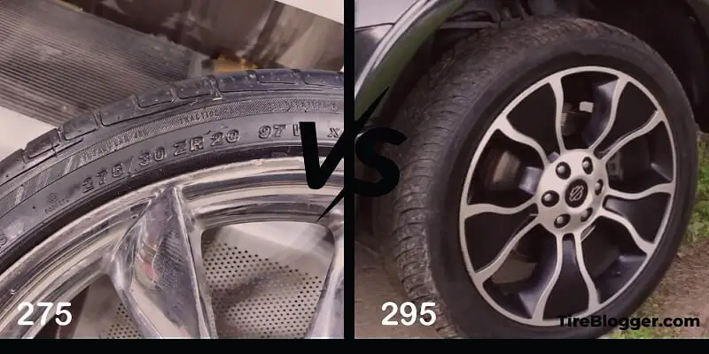 275 Vs 295 Tires Comparison TABLE