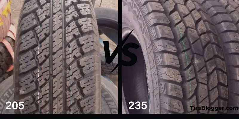 205 vs 235 Tires