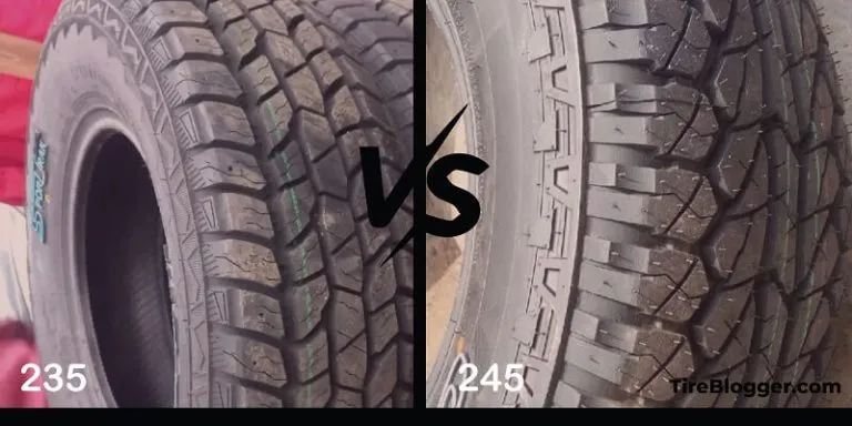 245 vs 235 Tires - Comparison TABLE