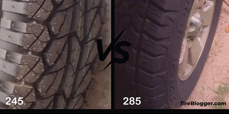 245 vs 285 Tires