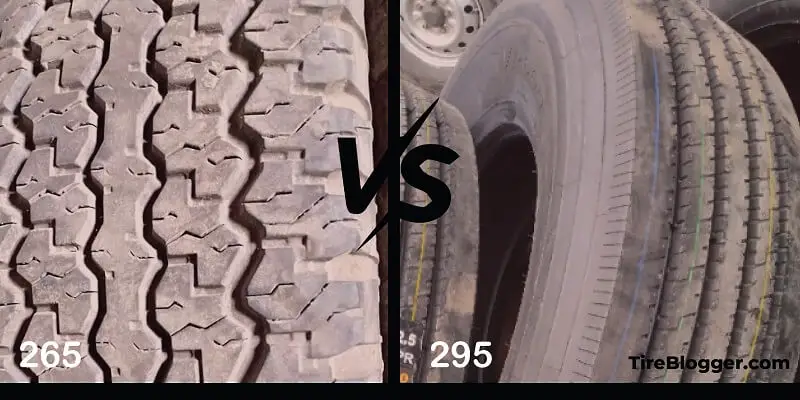 265 vs 295 Tires