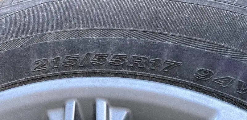 Tire Size 21555r17 in inches