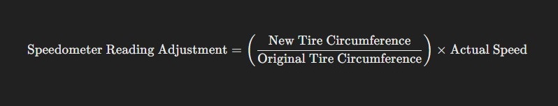 Tire Size Speed Calculation